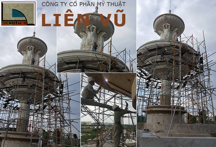 Liên Vũ- nhận thiết kế, thi công đài phun nước sân vườn chuyên nghiệp