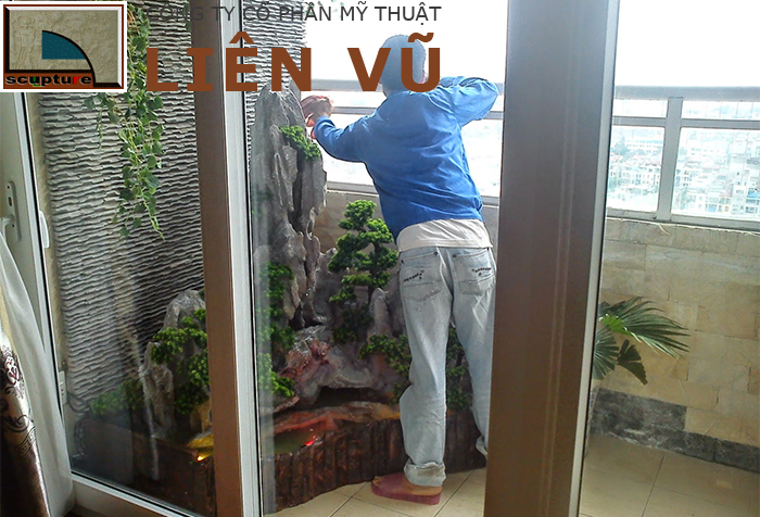 Liên Vũ- thi công tiểu cảnh ban công chung cư chuyên nghiệp