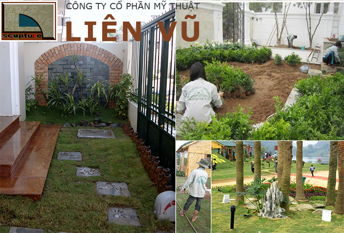 Liên Vũ, thi công tiểu cảnh sân vườn chuyên nghiệp