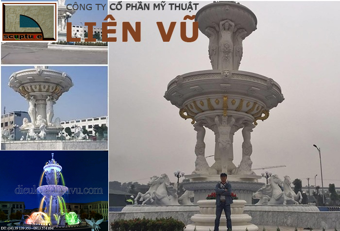 Liên Vũ- thiết kế, thi công dự án điêu khắc đài phun nước châu Âu