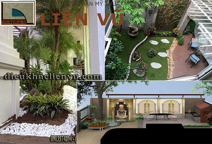 Liên Vũ- thiết kế, thi công tiểu cảnh sân vườn đẹp, chuyên nghiệp