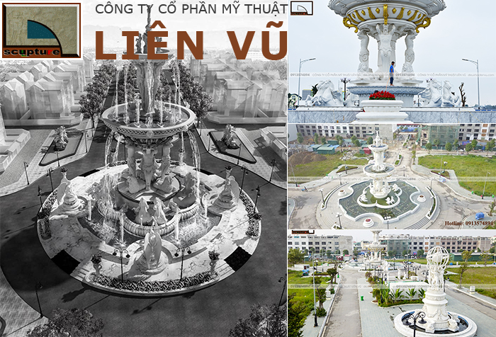 Liên Vũ- tư vấn thiết kế và trực tiếp thi công đài phun nước