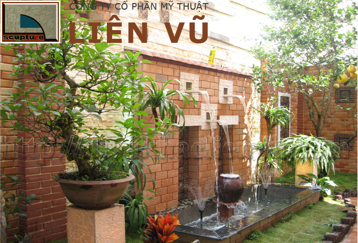 Mẫu đài phun nước sân vườn độc đáo