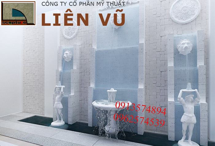 Mẫu đài phun ốp tường đẹp mang phong cách châu Âu