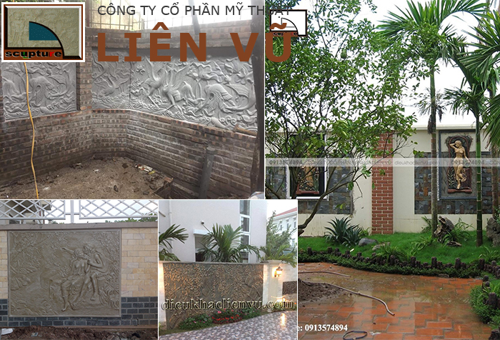 Mẫu mã tranh phù điêu sân vườn vô cùng đa dạng