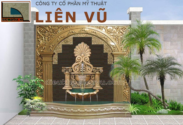 Mẫu thiết kế đài phun nước sân vườn mang phong cách châu Âu đẳng cấp