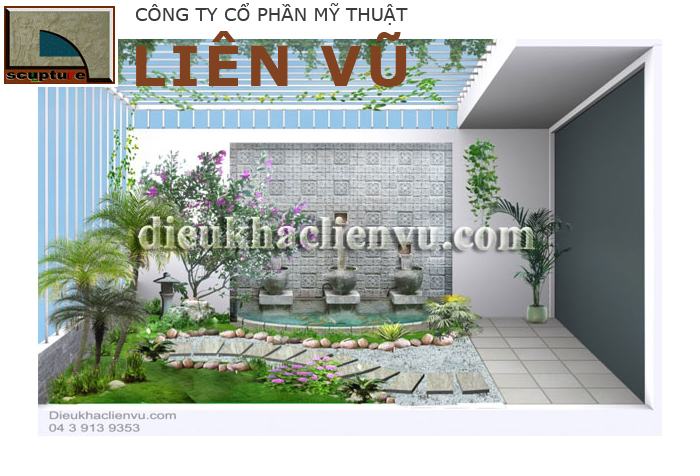 Mẫu thiết kế tiểu cảnh ban công kết hợp cây xanh