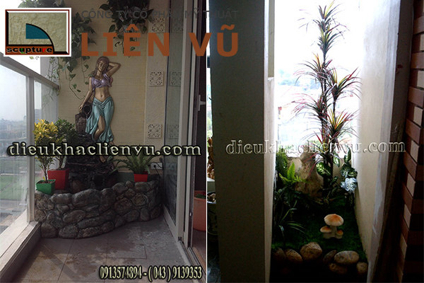 Mẫu tiểu cảnh ban công có diện tích nhỏ