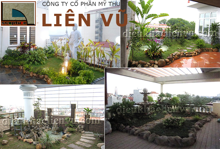 Mẫu tiểu cảnh sân thượng đẹp