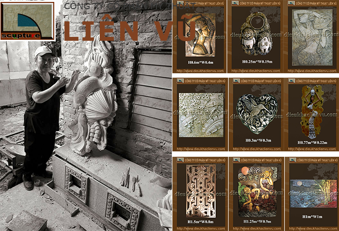 Một số dòng tranh phù điêu trang trí đẹp