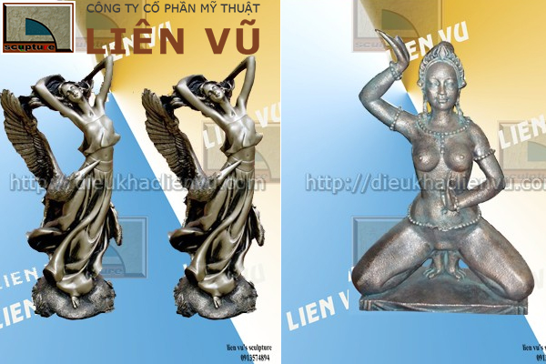 Một số tác phẩm tượng nghệ thuật cô gái đẹp khác tại Liên Vũ