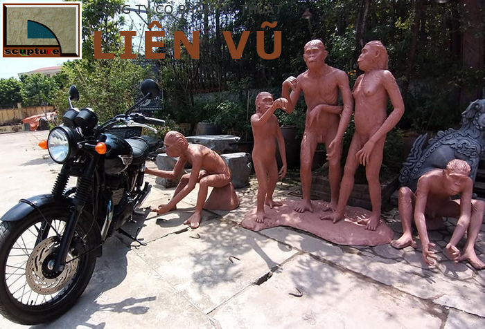 Một tác phẩm điêu khắc của các nghệ nhân Điêu khắc Liên Vũ