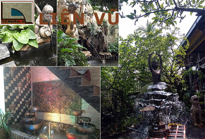 Một vài kiểu đài phun nước thiết kế độc đáo