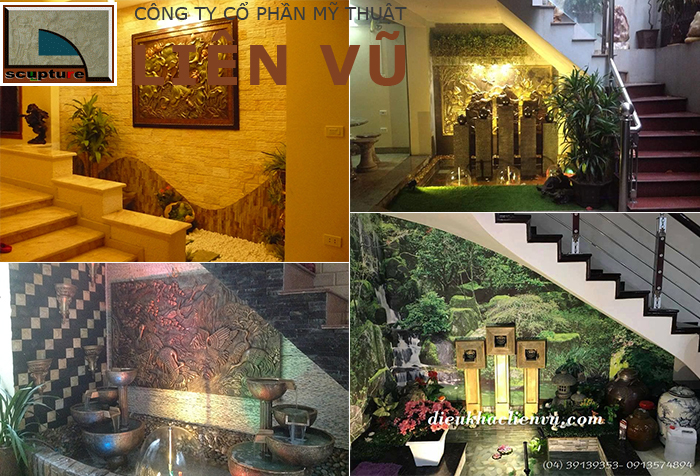 Một vài mẫu tiểu cảnh cầu thang đẹp do Liên Vũ thực hiện