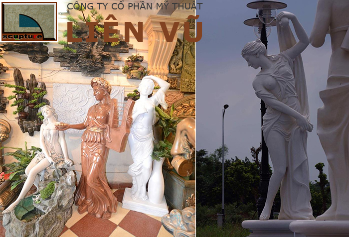 Một vài tác phẩm tượng composite hoàn chỉnh