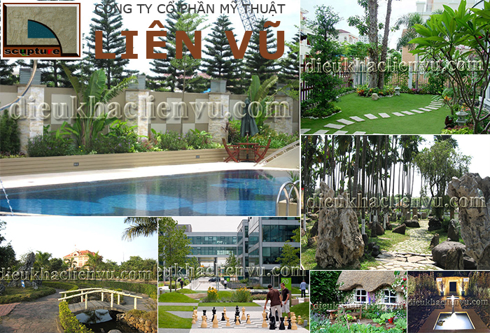 Một vài thiết kế cảnh quan nhỏ do Liên Vũ thực hiện
