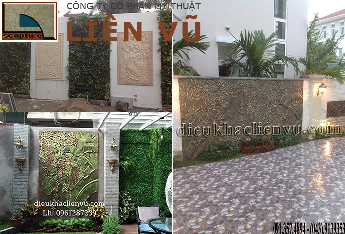 Nghệ thuật xây dựng tiểu cảnh phù điêu sân vườn độc đáo