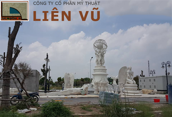Nhận thi công đài phun nước sân vườn