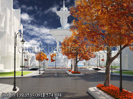 thác nước khu đô thị ninh hiệp