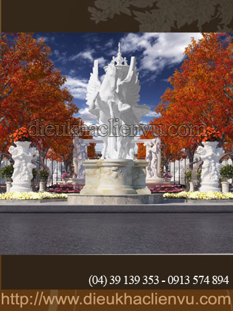 đài phun nước ba tầng