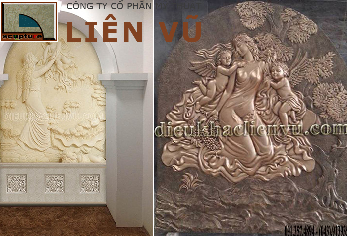 Phù điêu châu Âu chủ đề tình mẫu tử