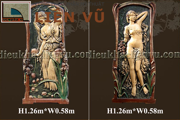 Phù điêu châu Âu hiện đại có màu