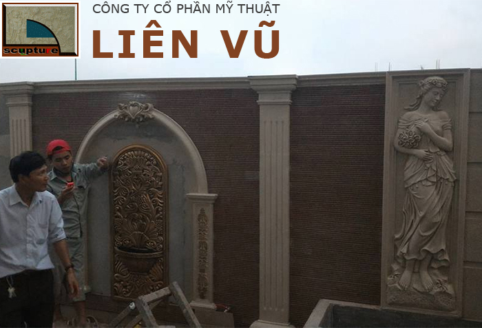 Phù điêu châu Âu trang trí nội thất sân vườn