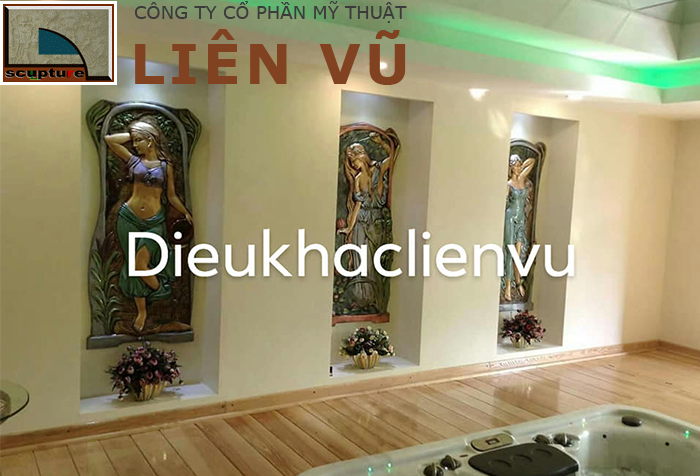 Phù điêu cô gái châu Âu