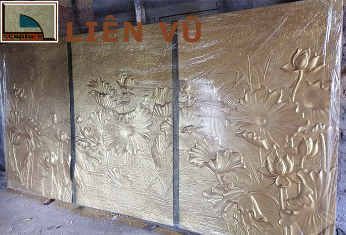 Phù điêu hoa lá trang trí nội thất