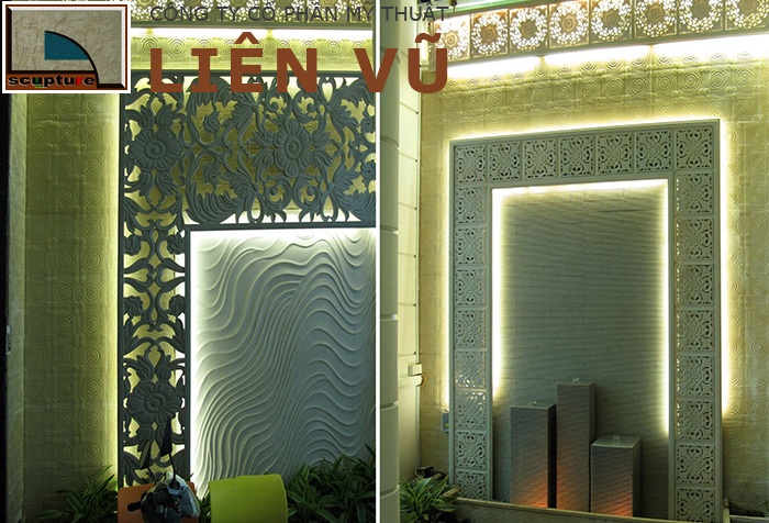 Phù điêu hoa văn châu Âu