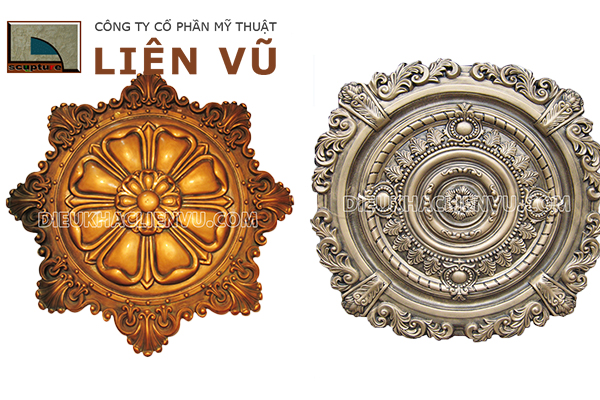 Sản phẩm điêu khắc composite mâm trần độc đáo tại Liên Vũ