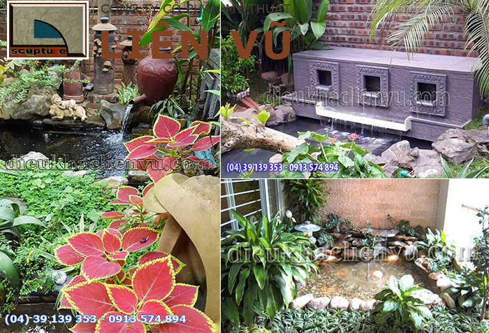 Sân vườn độc đáo hơn với các kiểu đài phun nước mini