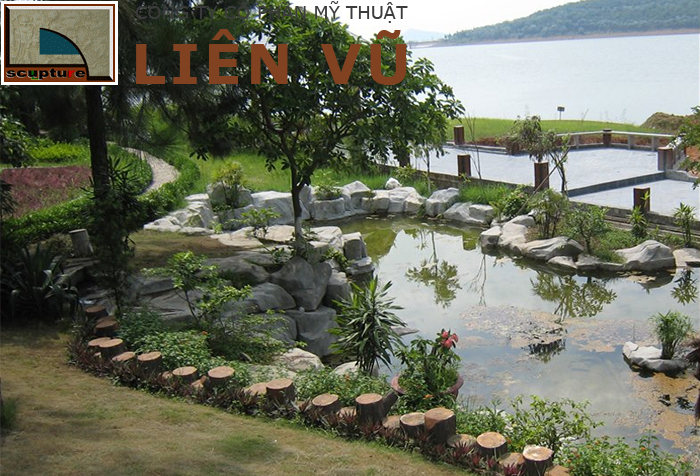 Sân vườn Nhật với phong cảnh thiên nhiên đẹp, thanh bình