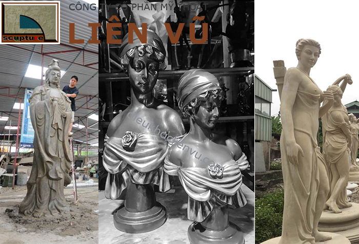 Sản xuất, cung cấp tượng theo yêu cầu với các mục đích sử dụng khác nhau