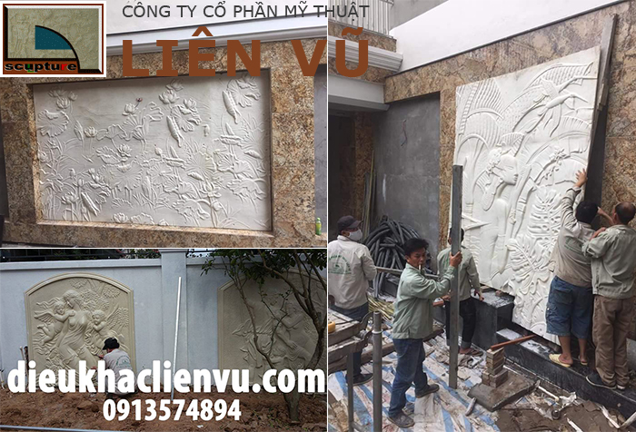 Sản xuất, cung cấp và thi công lắp đặt phù điêu sân vườn