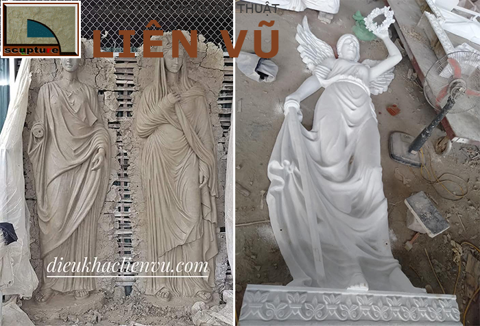 Sản xuất phù điêu cô gái composite bằng phương pháp đúc khuôn