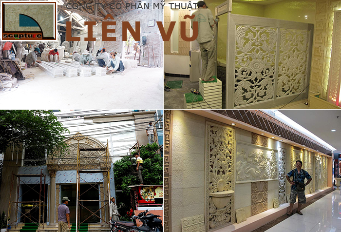 Sản xuất và thi công lắp đặt phù điêu châu Âu trang trí