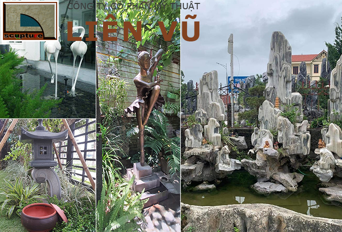 Sự góp mặt của nghệ thuật điêu khắc trong sân vườn