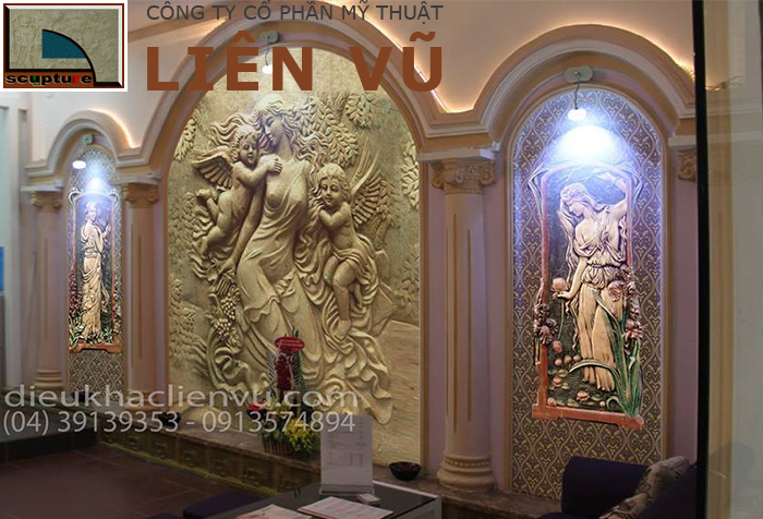 Sự kết hợp giữ nét cổ điển và hiện đại trong tranh phù điêu châu Âu