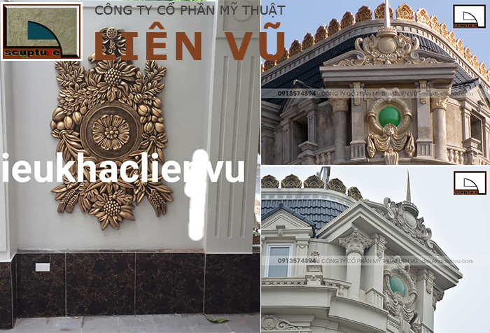 Tạo hình hoa văn, họa tiết phù điêu châu Âu