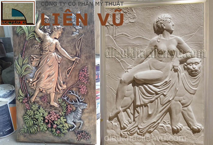 Tạo hình phù điêu với chủ đề thiếu nữ vô cùng độc đáo