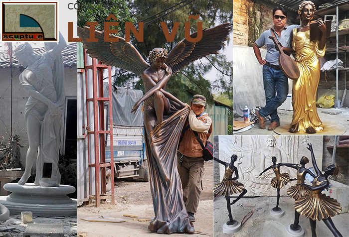 Tạo hình tượng cô gái điêu khắc vô cùng đa dạng