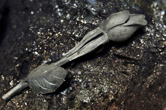 điêu khắc trên than đá