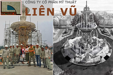 Thi c&ocirc;ng c&ocirc;ng tr&igrave;nh đ&agrave;i nước phong c&aacute;ch ch&acirc;u &Acirc;u