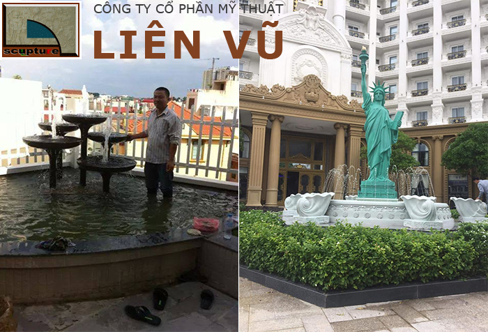 Thi công đài phun nước sân vườn, cảnh quan