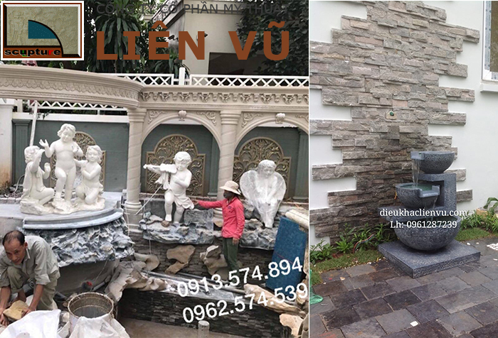 Thi công đài phun nước sân vườn chuyên nghiệp