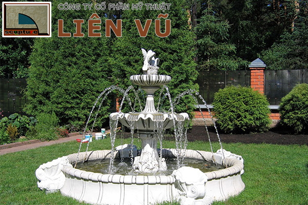 Thi công đài phun nước sân vườn