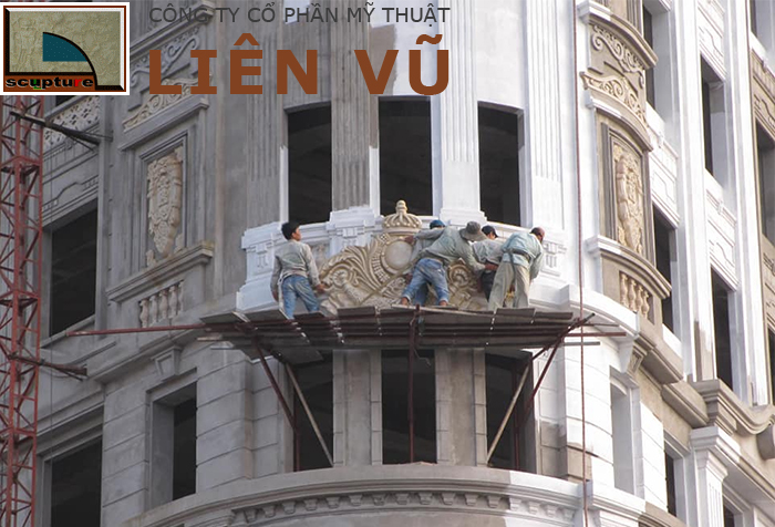 Thi công lắp đặt, đắp phù điêu châu Âu trang trí