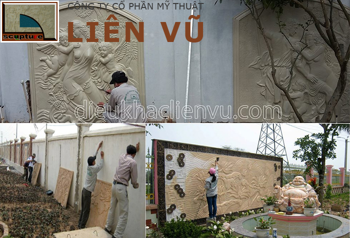 Thi công lắp đặt phù điêu sân vườn và xây dựng tiểu cảnh