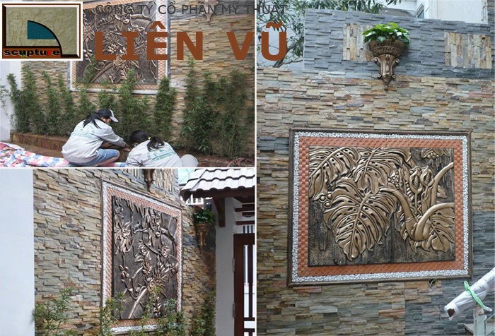 Thi công, lắp đặt phù điêu trang trí sân vườn